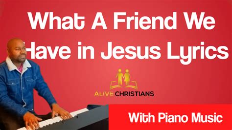 cbsua hymn lyrics|What a Friend We Have in Jesus .